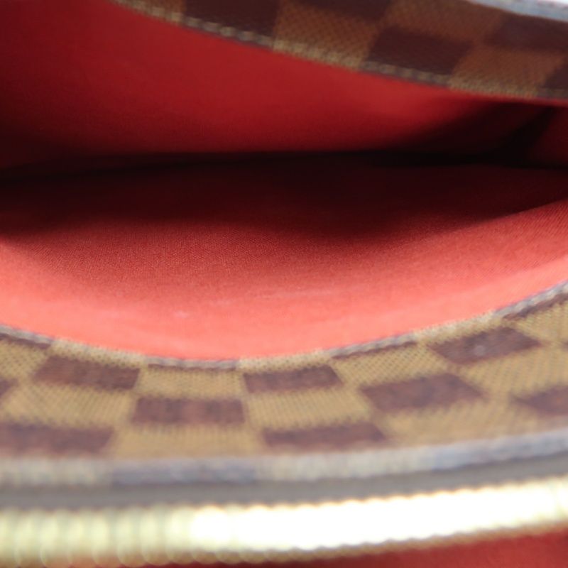 LOUIS VUITTON (LV) Damier Ebene Belem MM Brown Handbag, with Dust Bag