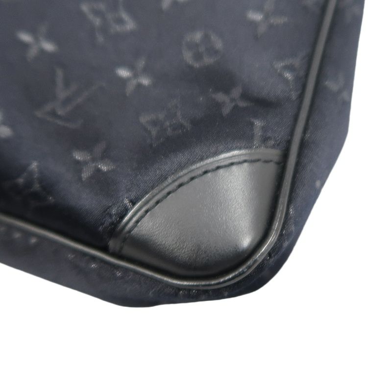 LOUIS VUITTON (LV) Monogram Satin Little Brounie Black Shoulder Bag