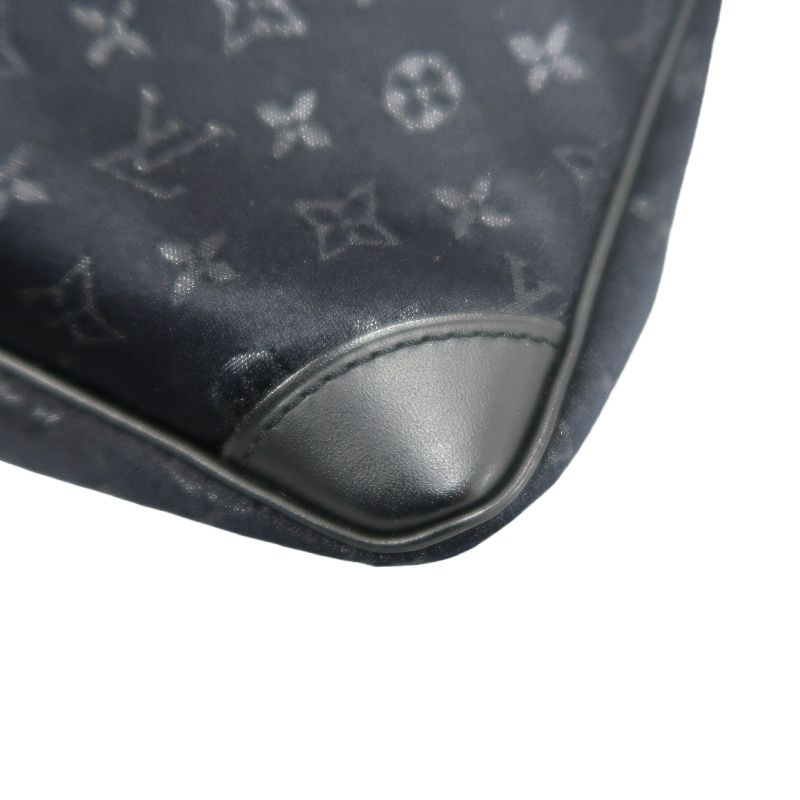 LOUIS VUITTON (LV) Monogram Satin Little Brounie Black Shoulder Bag