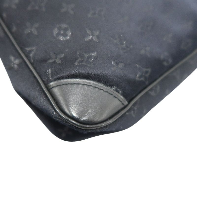 LOUIS VUITTON (LV) Monogram Satin Little Brounie Black Shoulder Bag
