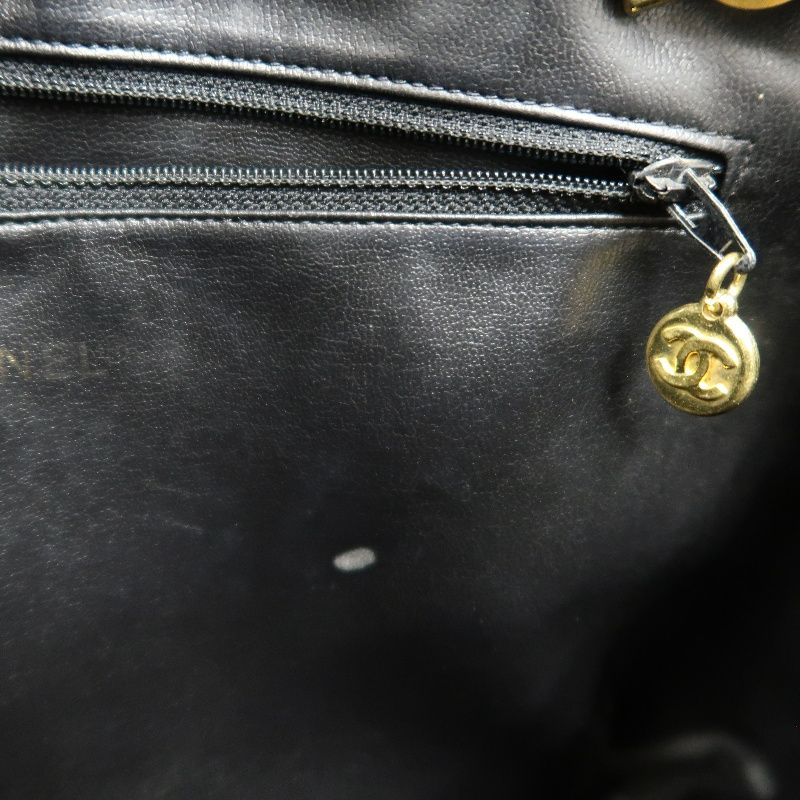 CHANEL Black Caviar Leather Triple Coco Shoulder Bag with Gold Hardware