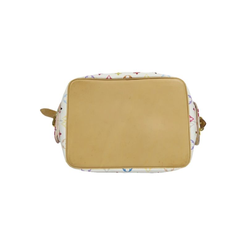 LOUIS VUITTON (LV) Multicolore Petit Noe White Drawstring Bucket Shoulder Bag