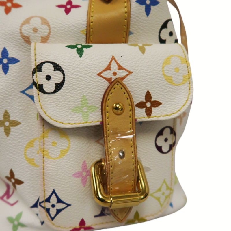 LOUIS VUITTON (LV) Multicolore Petit Noe White Drawstring Bucket Shoulder Bag