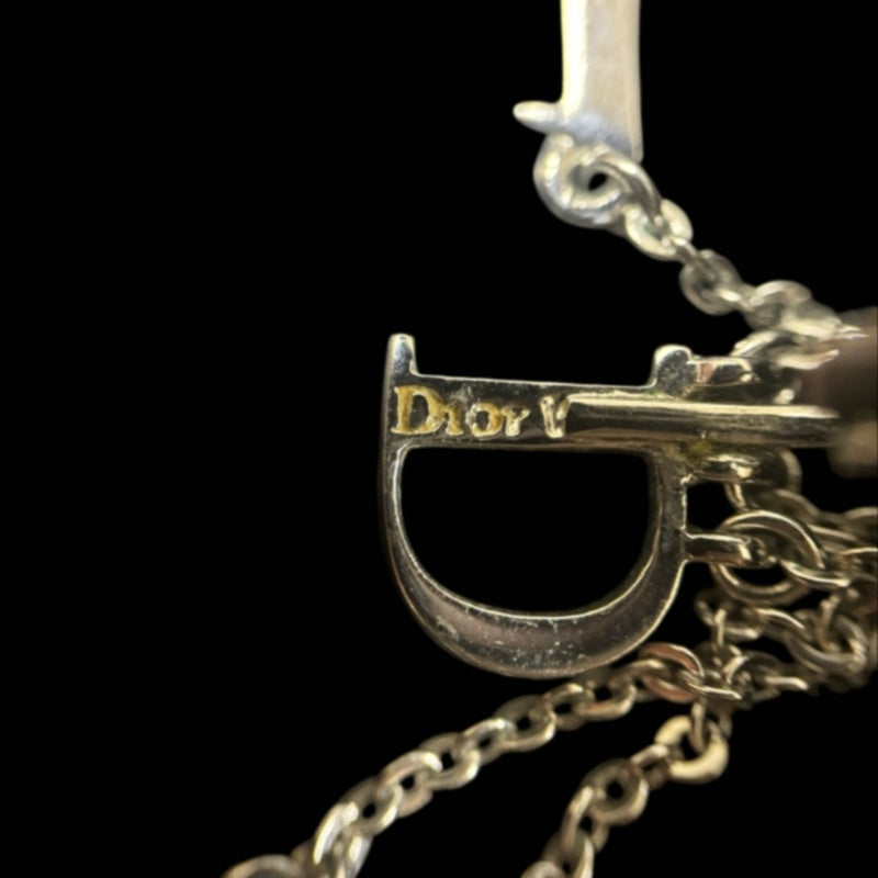 DIOR Single Earring, Silver-Tone Hardware, Silver, Alloy, Clip-On