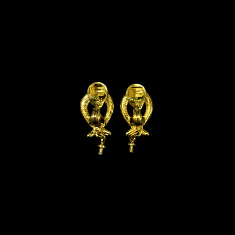 MONET Earrings, Gold-Tone Hardware, Gold, Alloy, Clip-On
