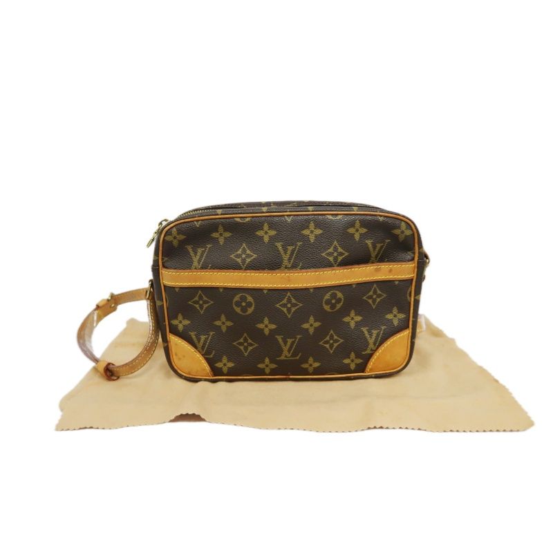 LOUIS VUITTON (LV) Monogram Trotteur 24 Crossbody Shoulder Bag, with Dust Bag
