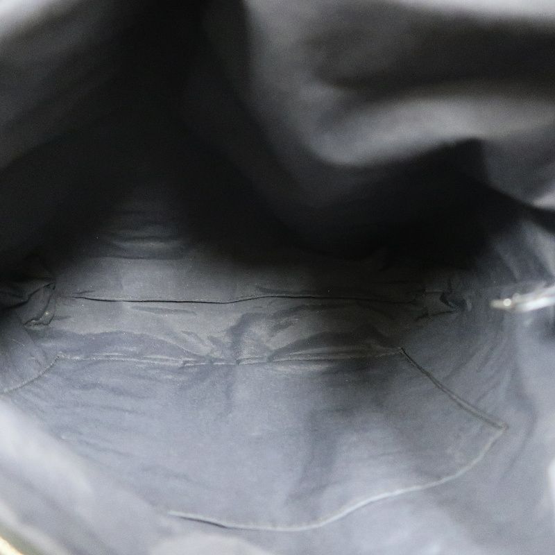 HERMES Cabas Roulis Handbag in Grey Canvas