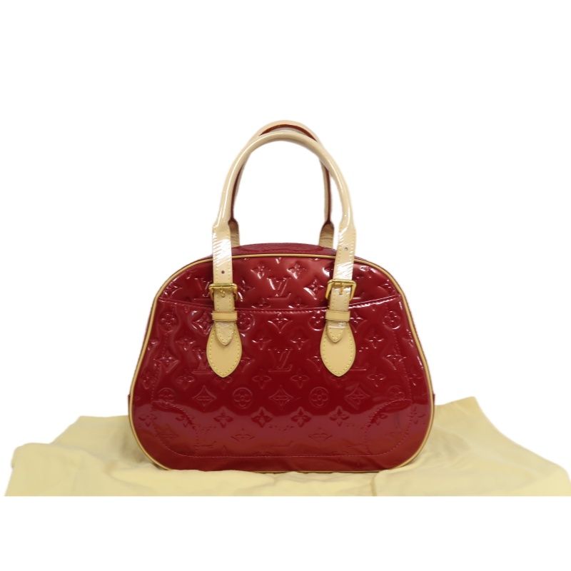 LOUIS VUITTON (LV) Summit Drive Vernis Handbag (Pumpkin Jenny), Red, Includes Dust Bag