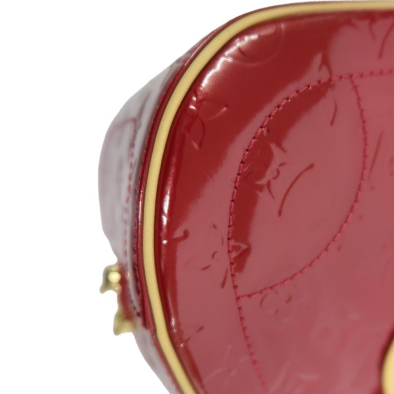 LOUIS VUITTON (LV) Summit Drive Vernis Handbag (Pumpkin Jenny), Red, Includes Dust Bag