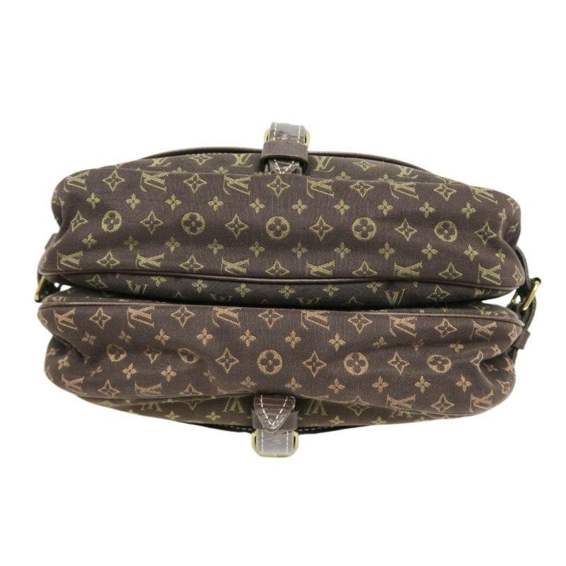 LOUIS VUITTON (LV) Monogram Denim Soufflot Brown Crossbody Bag with Dust Bag