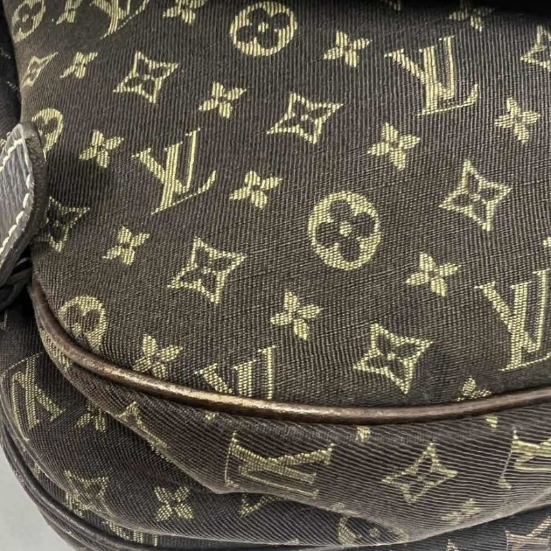 LOUIS VUITTON (LV) Monogram Denim Soufflot Brown Crossbody Bag with Dust Bag