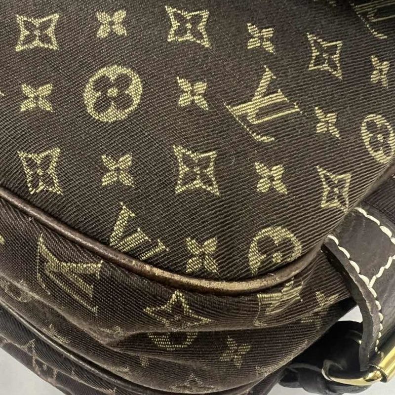 LOUIS VUITTON (LV) Monogram Denim Soufflot Brown Crossbody Bag with Dust Bag