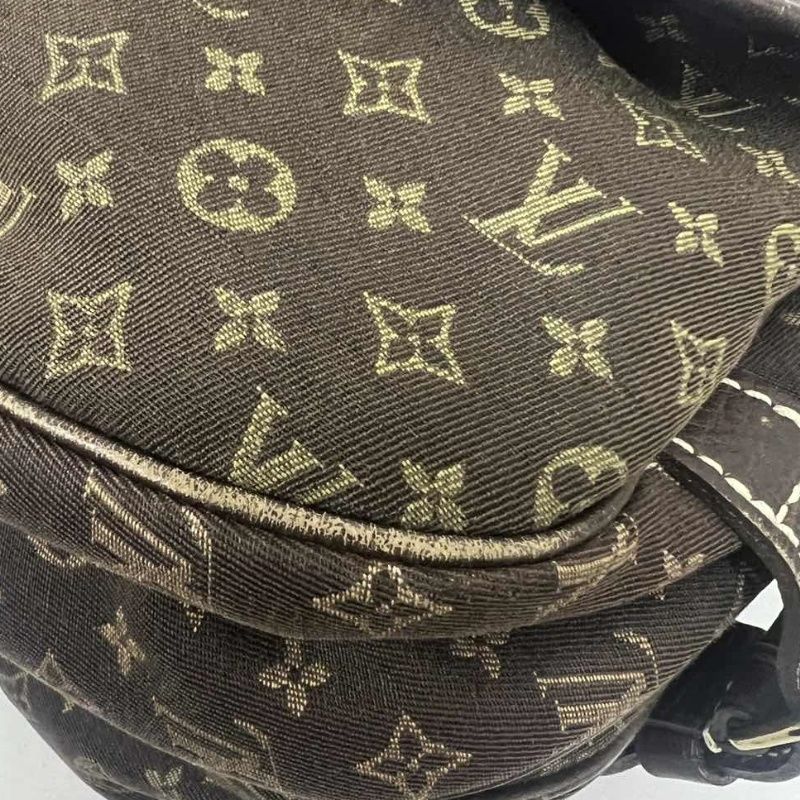LOUIS VUITTON (LV) Monogram Denim Soufflot Brown Crossbody Bag with Dust Bag