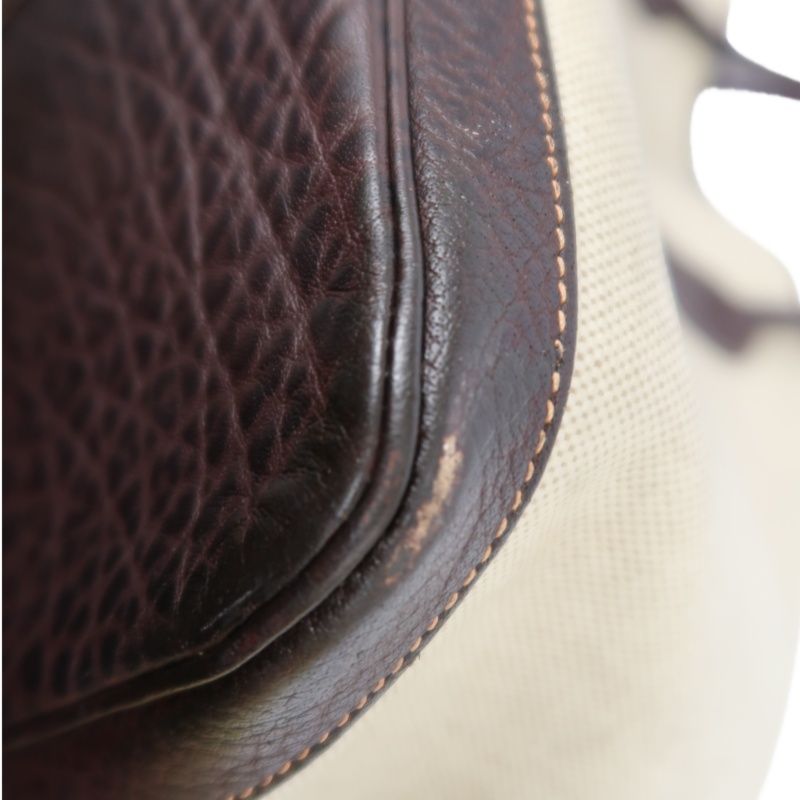 Hermes Beige Toile Ash Garden Party Tote Handbag