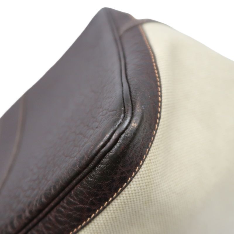 Hermes Beige Toile Ash Garden Party Tote Handbag