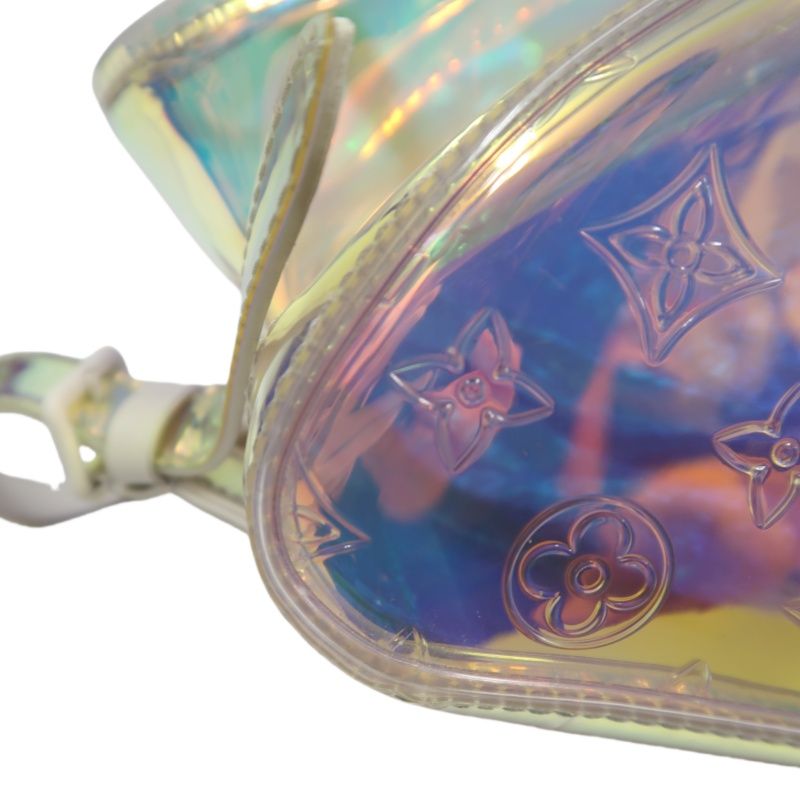 Louis Vuitton Christopher GM Backpack, Prism, Day Bag, with Dust Bag (Transparent PVC Material)
