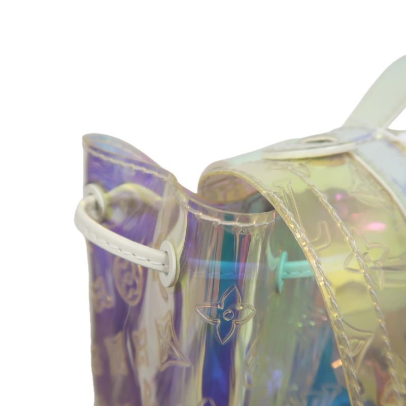 Louis Vuitton Christopher GM Backpack, Prism, Day Bag, with Dust Bag (Transparent PVC Material)