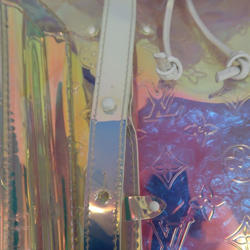 Louis Vuitton Christopher GM Backpack, Prism, Day Bag, with Dust Bag (Transparent PVC Material)