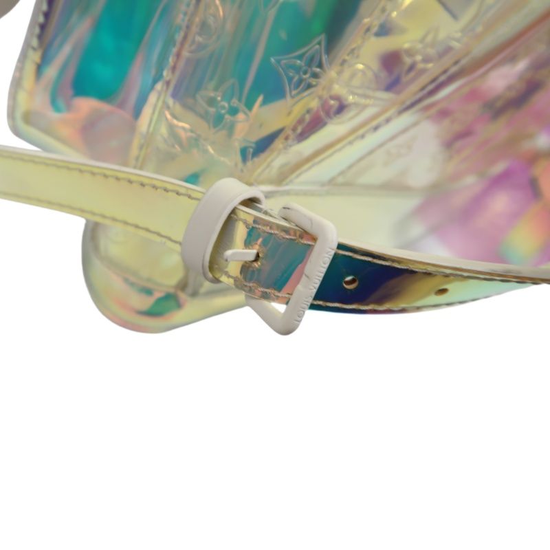Louis Vuitton Christopher GM Backpack, Prism, Day Bag, with Dust Bag (Transparent PVC Material)
