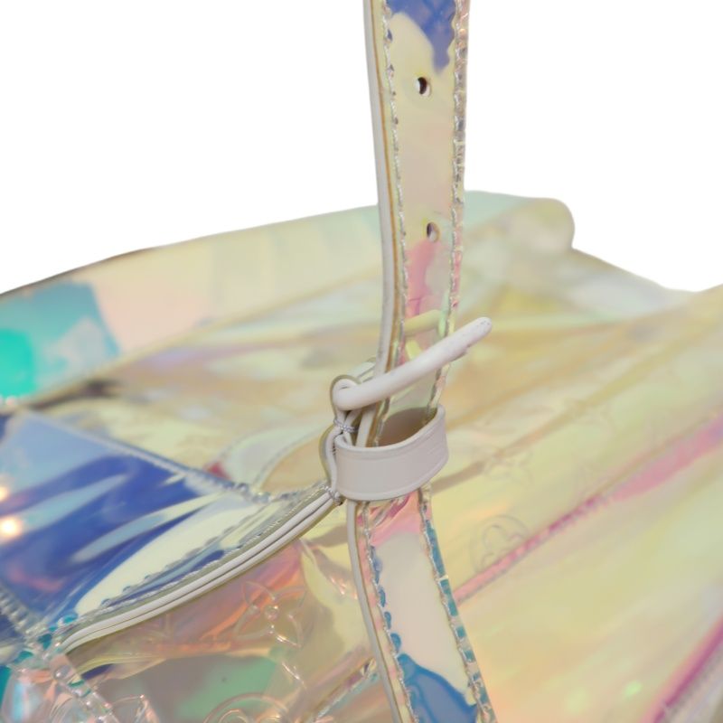 Louis Vuitton Christopher GM Backpack, Prism, Day Bag, with Dust Bag (Transparent PVC Material)