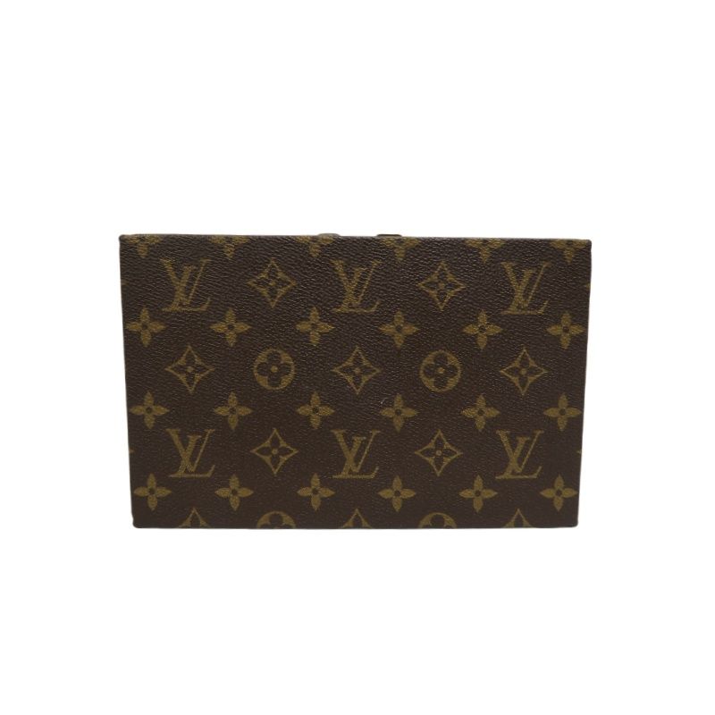 LOUIS VUITTON Monogram Boîte Autruche, Brown, Top Handle Bag, With 2 Keys