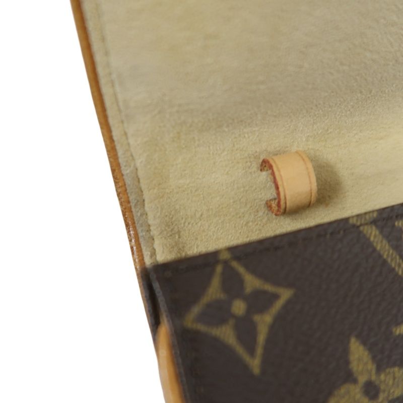 LOUIS VUITTON Florentine Shoulder Bag, Brown (Monogram PVC), 19cm Envelope Style, with Long Shoulder Strap