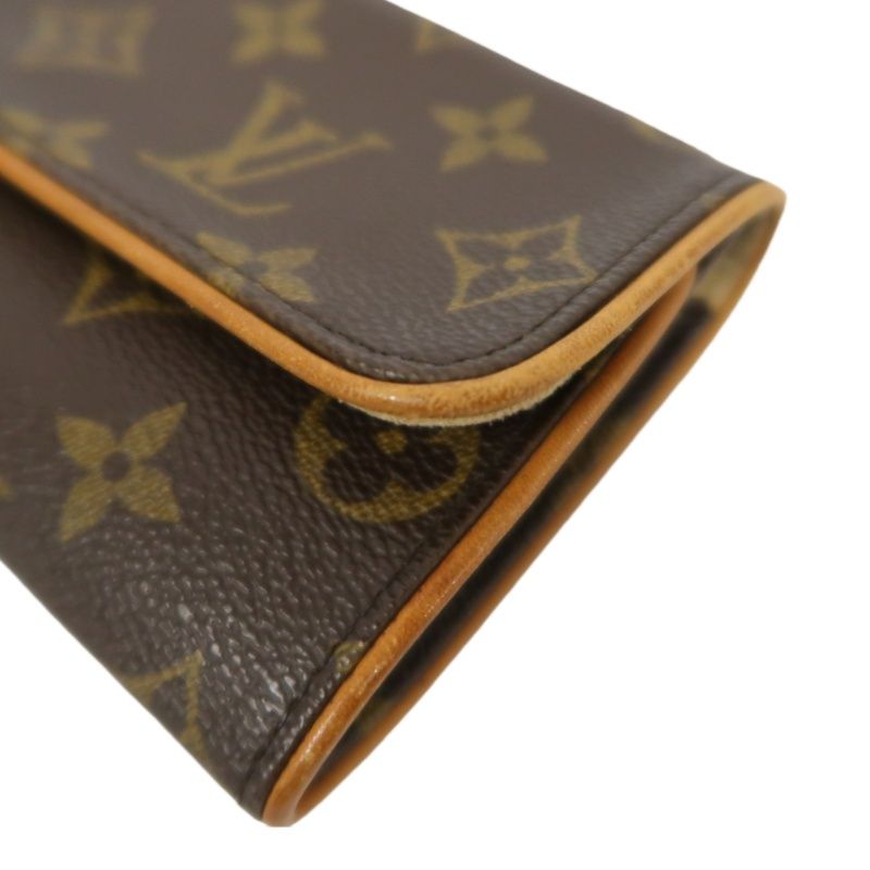 LOUIS VUITTON Florentine Shoulder Bag, Brown (Monogram PVC), 19cm Envelope Style, with Long Shoulder Strap