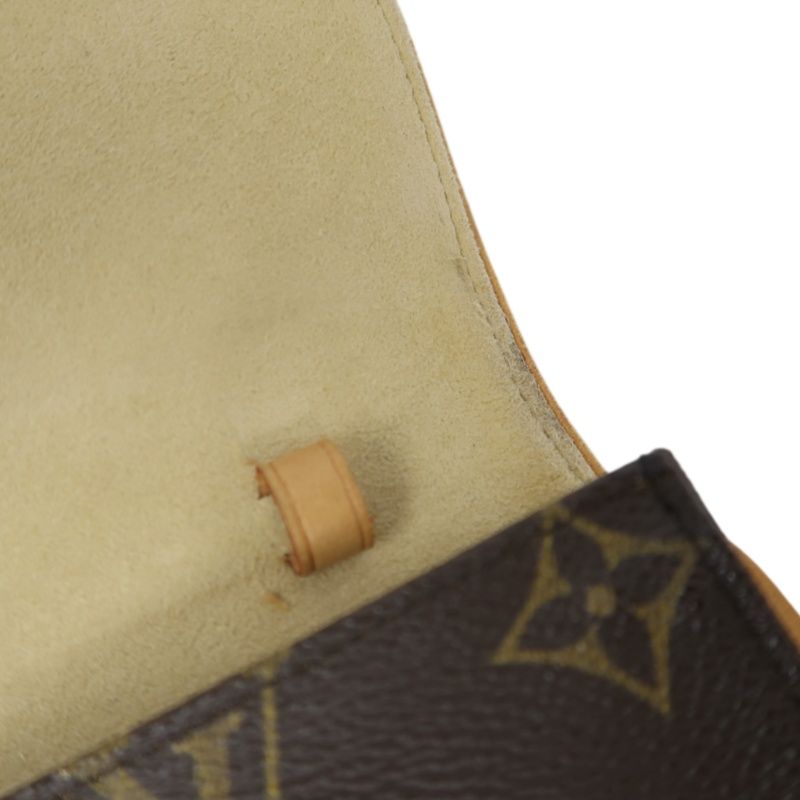 LOUIS VUITTON Florentine Shoulder Bag, Brown (Monogram PVC), 19cm Envelope Style, with Long Shoulder Strap