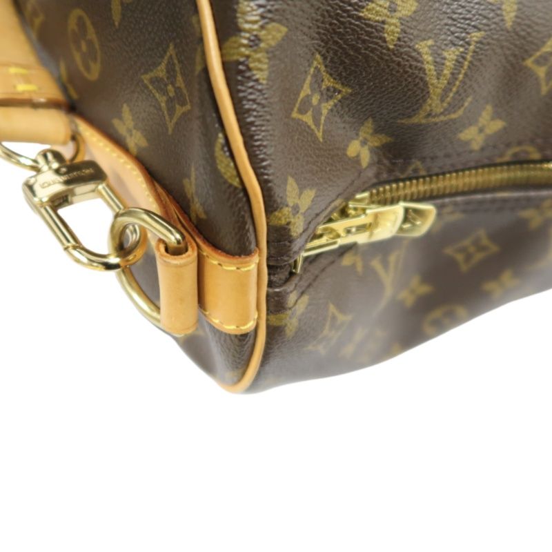 LOUIS VUITTON Monogram Keepall Bandouliere 60 Boston Bag, with name tag and shoulder strap, LV Monogram travel bag 60, handbag