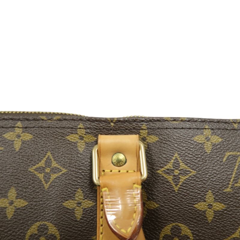 LOUIS VUITTON Monogram Keepall Bandouliere 60 Boston Bag, with name tag and shoulder strap, LV Monogram travel bag 60, handbag