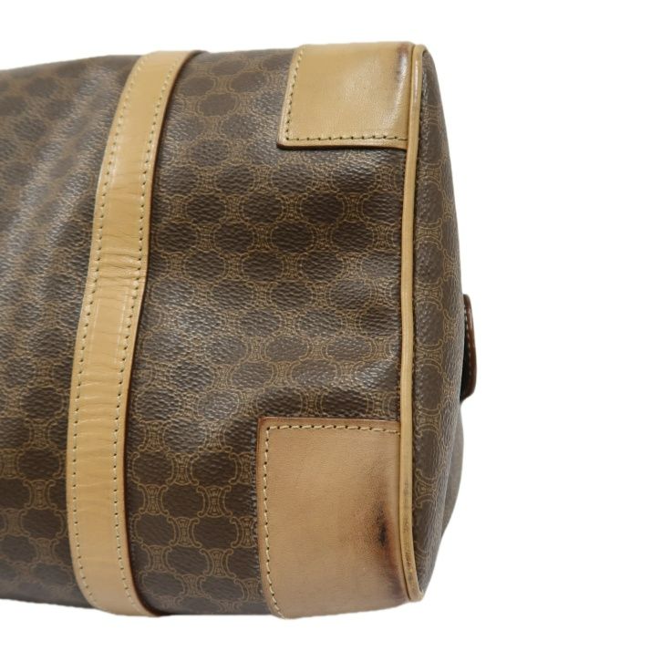 CELINE Monogram Boston Bag (35cm), Brown, Gold Hardware