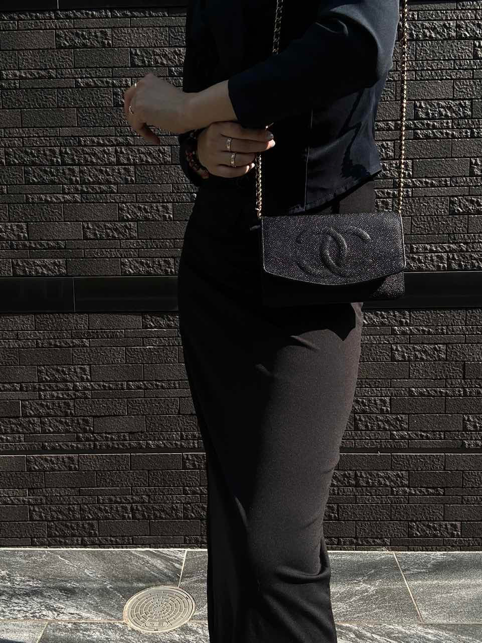 CHANEL Crossbody & Shoulder Bag, Caviar Leather, Black