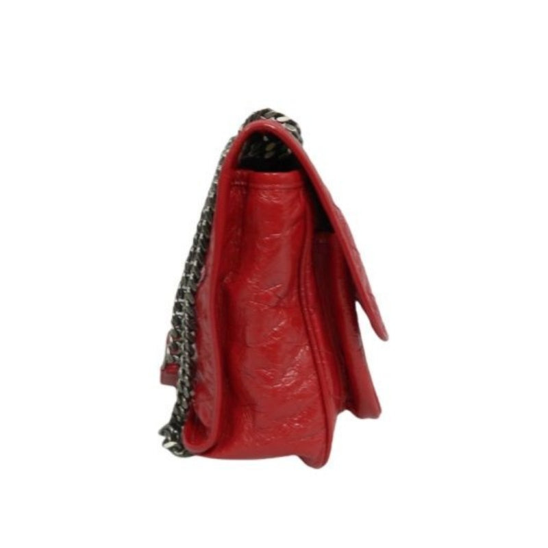 YSL Saint Laurent NIKI Shoulder Bag, Red Waxed Leather