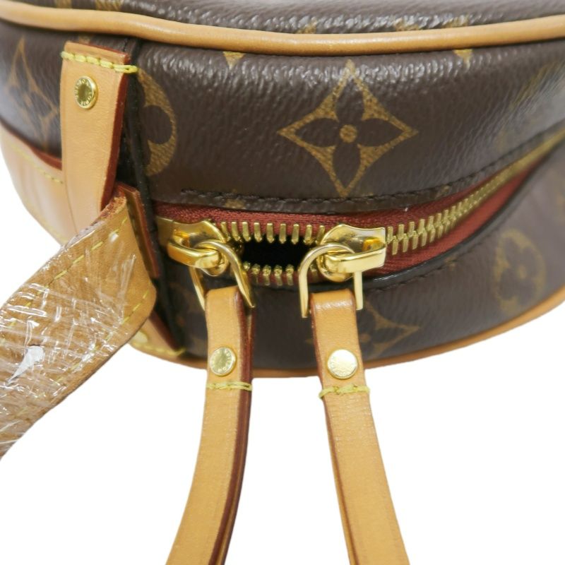 LOUIS VUITTON Boîte Chapeau Souple, Monogram Coated Canvas, Brown, Crossbody Bag, With Dust Bag