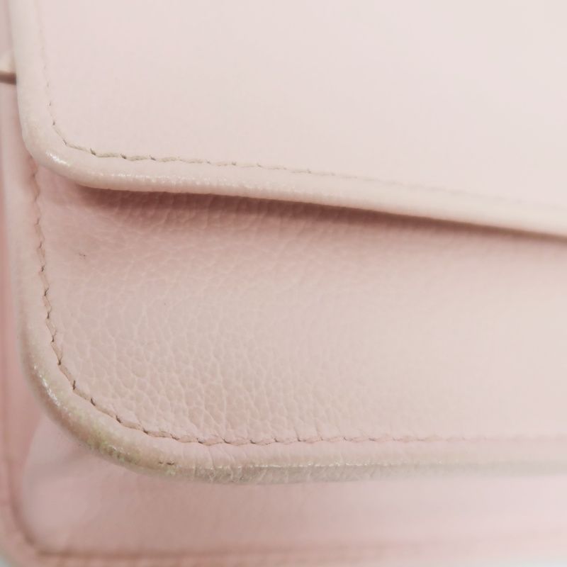 CHANEL Chain Wallet on Chain (WOC), Lambskin, Camellia Motif, Pink, Silver Hardware, Serial Number Starting with "15", Includes Dust Ba