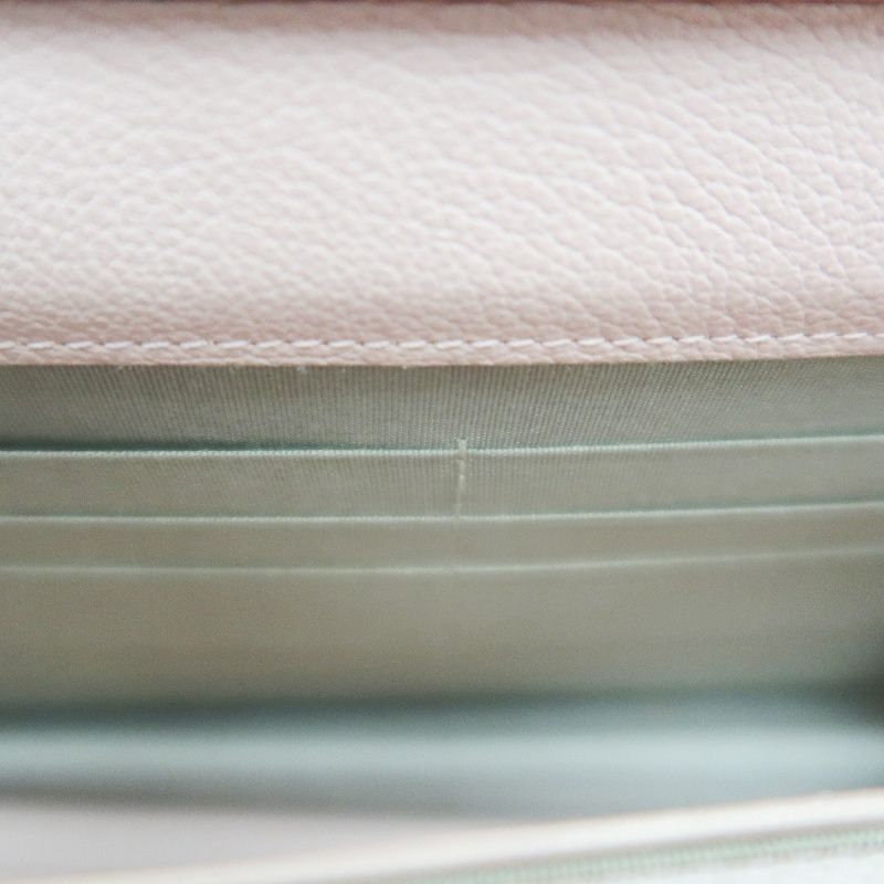 CHANEL Chain Wallet on Chain (WOC), Lambskin, Camellia Motif, Pink, Silver Hardware, Serial Number Starting with "15", Includes Dust Ba
