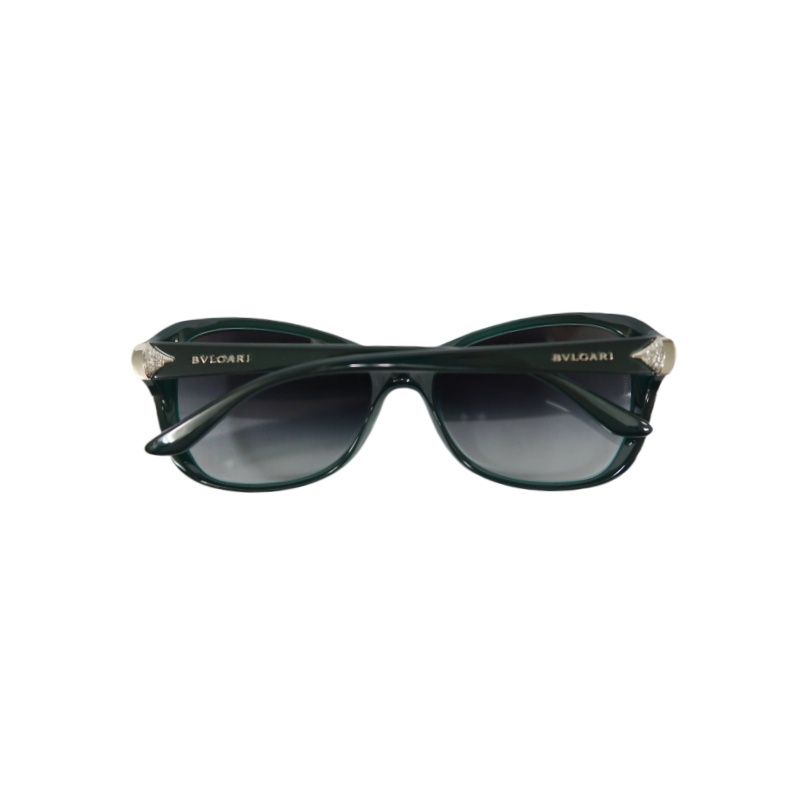 BVLGARI Sunglasses, Green, with Box and Case, BV Resin