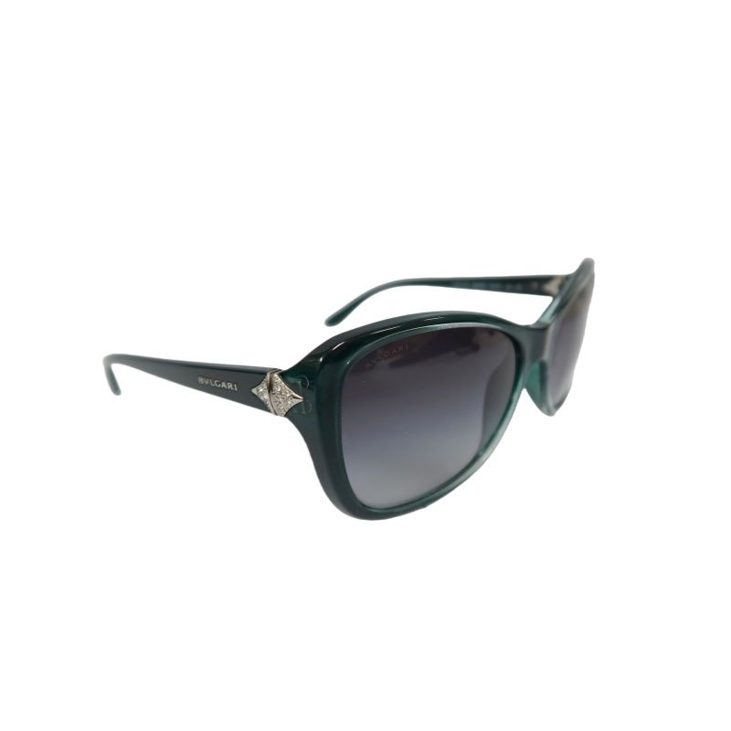 BVLGARI Sunglasses, Green, with Box and Case, BV Resin