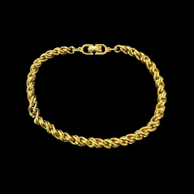DIOR gold plated twist bracelet