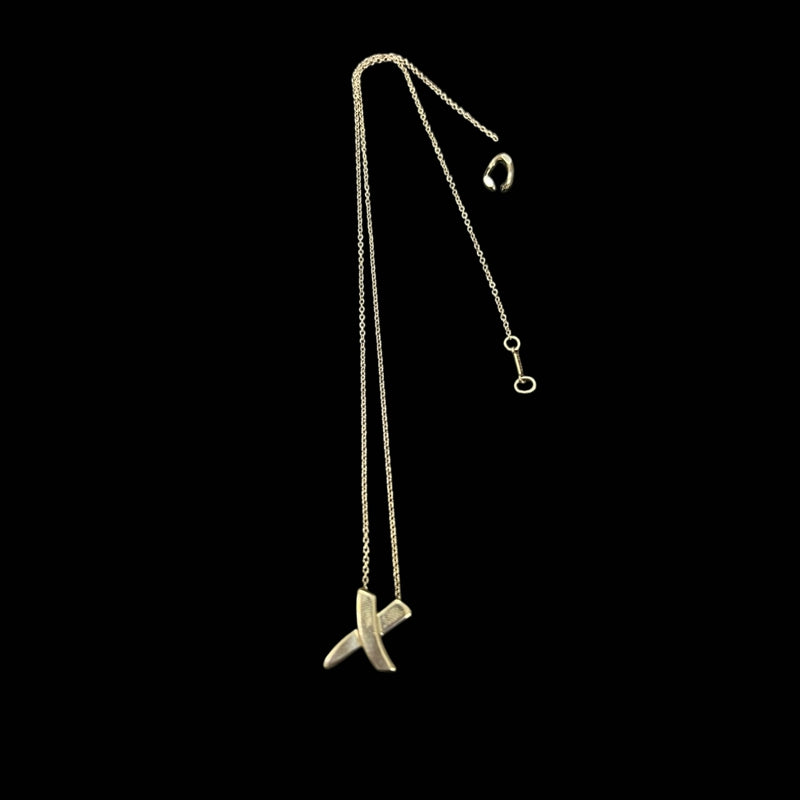 TIFFANY 925 sterling silver necklace, Kiss design