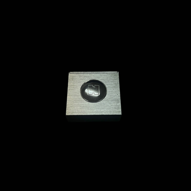 HERMES Photo Stand Paperweight, H Logo, Metal, Silver, With Box