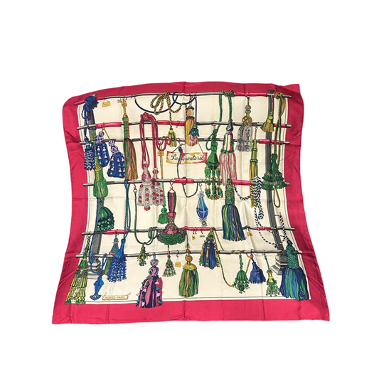 HERMES Red Scarf/Stall, With Tag