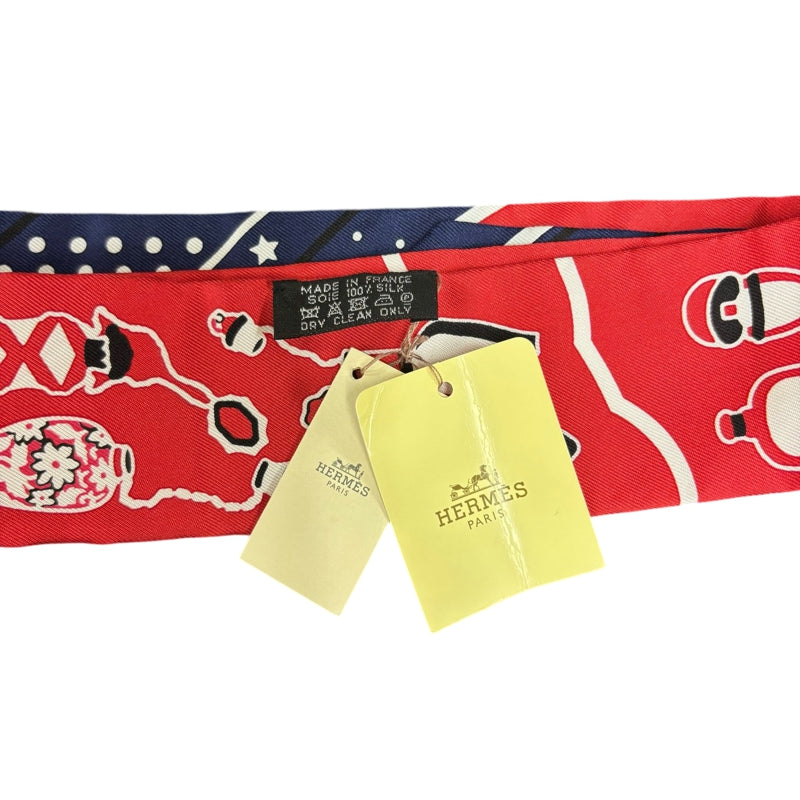 HERMES Twilly, Red Tone, with Box