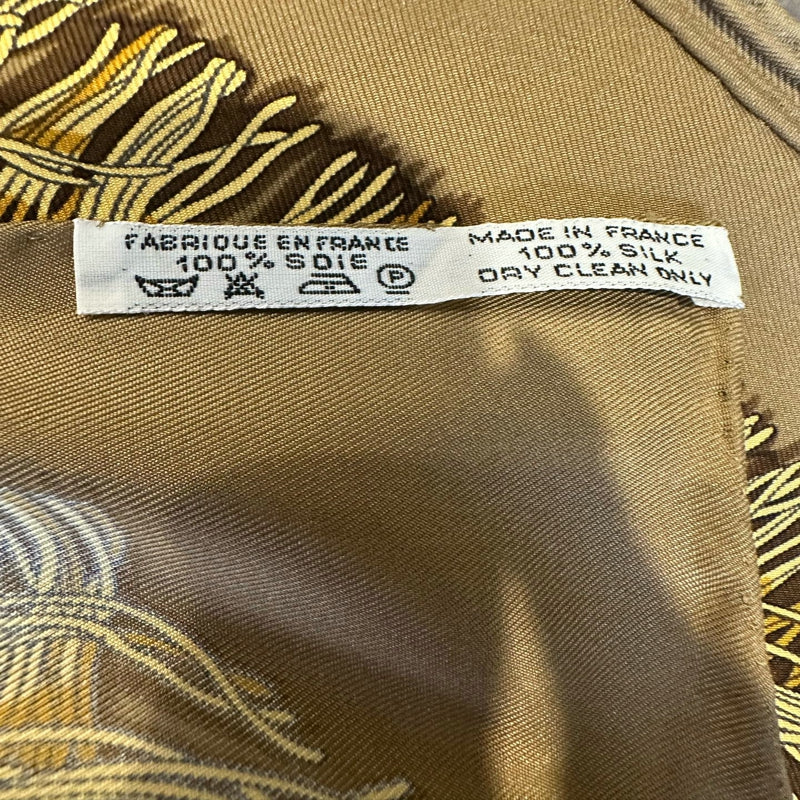 HERMES SCARF, BEIGE TONE, CARRE 90, WITH TAG