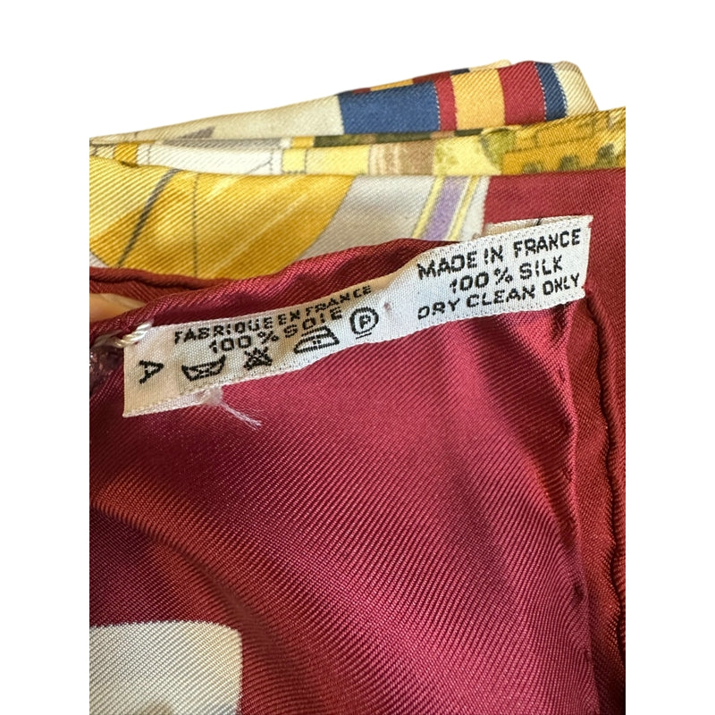 HERMES Scarf, Red Series, With Tag