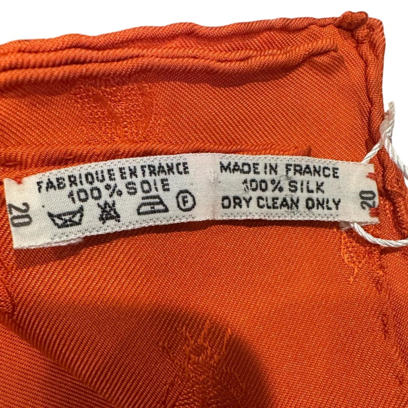 HERMES Carre 90 Silk Scarf Orange With Tag