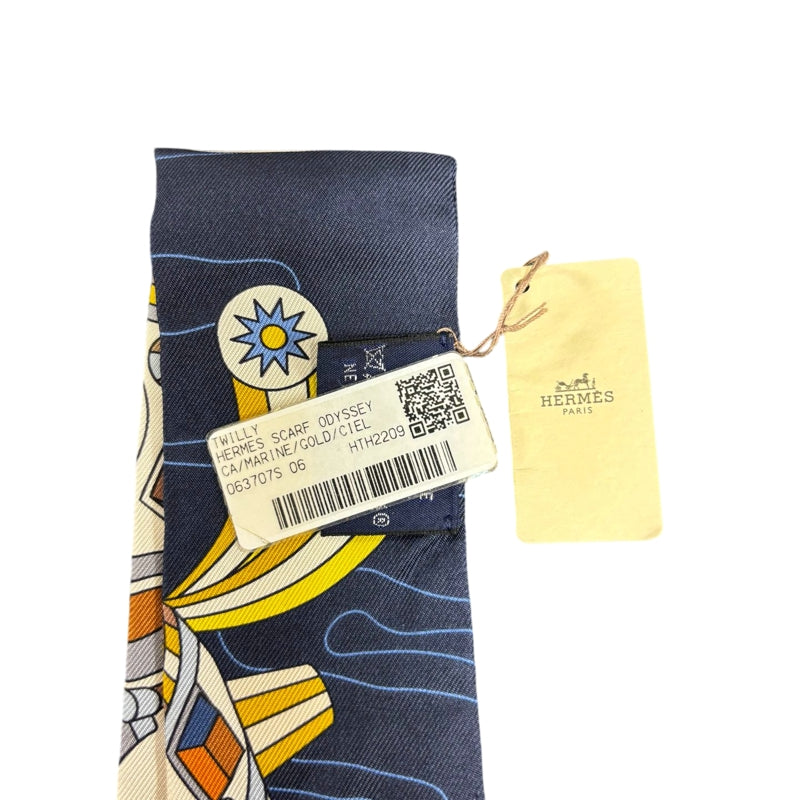 HERMES Twilly, Navy Tone, with box