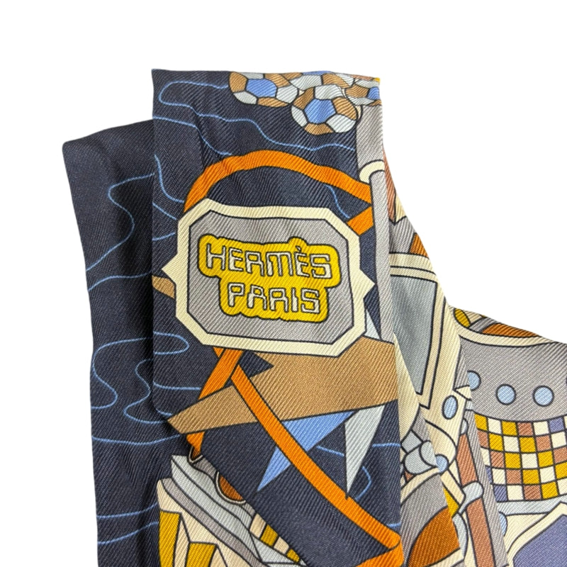 HERMES Twilly, Navy Tone, with box