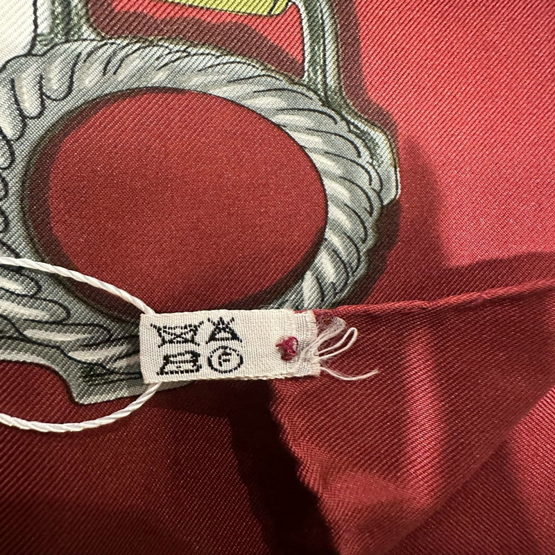 HERMES Carré 90 Scarf, Khaki Tone, with Tag