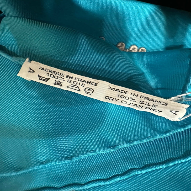 HERMES Scarf, Blue Tone, With Tag